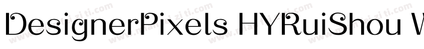 DesignerPixels HYRuiShou W字体转换